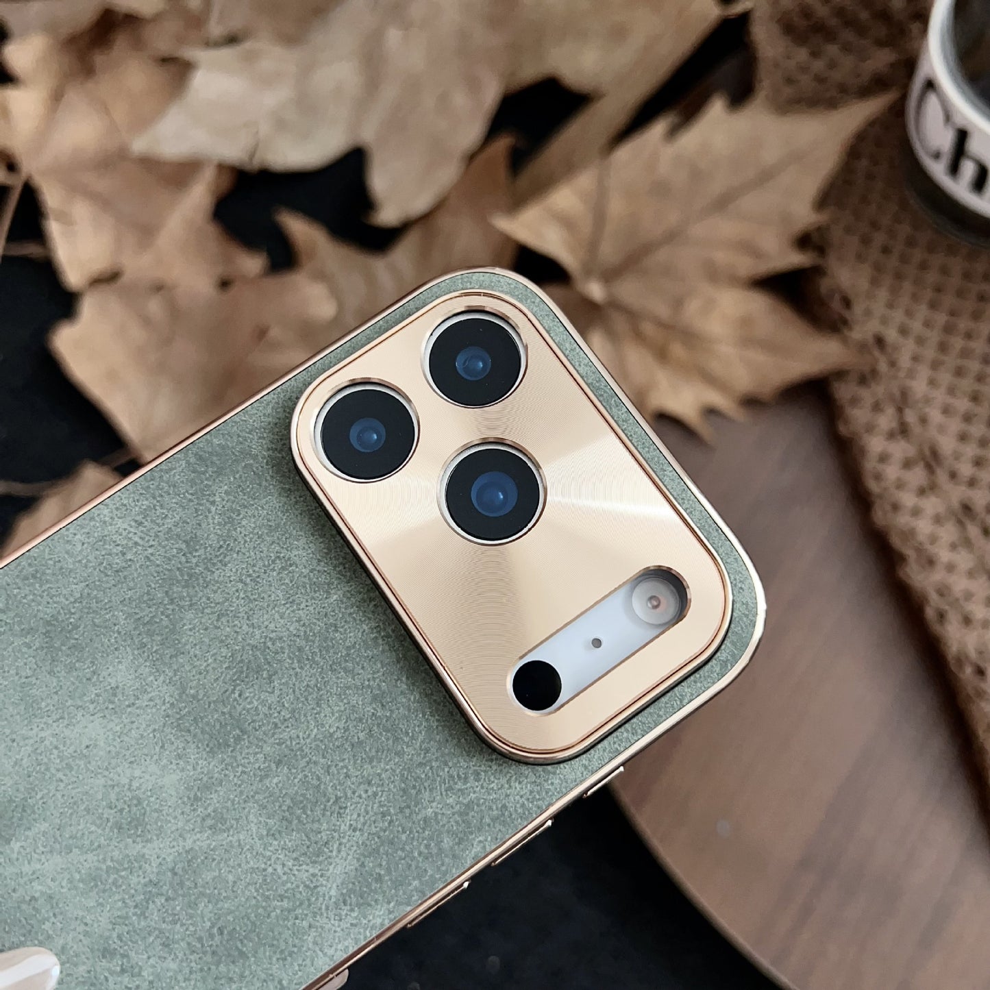 Premium Electroplated Metal Fine Hole Case