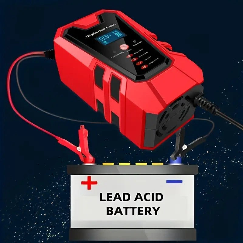 Intelligent 12V Car and Motorcycle Battery Charger & Maintainer