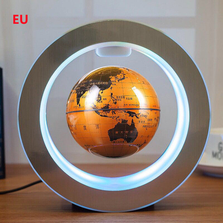 Round LED World Map Floating Globe Magic Levitation Light