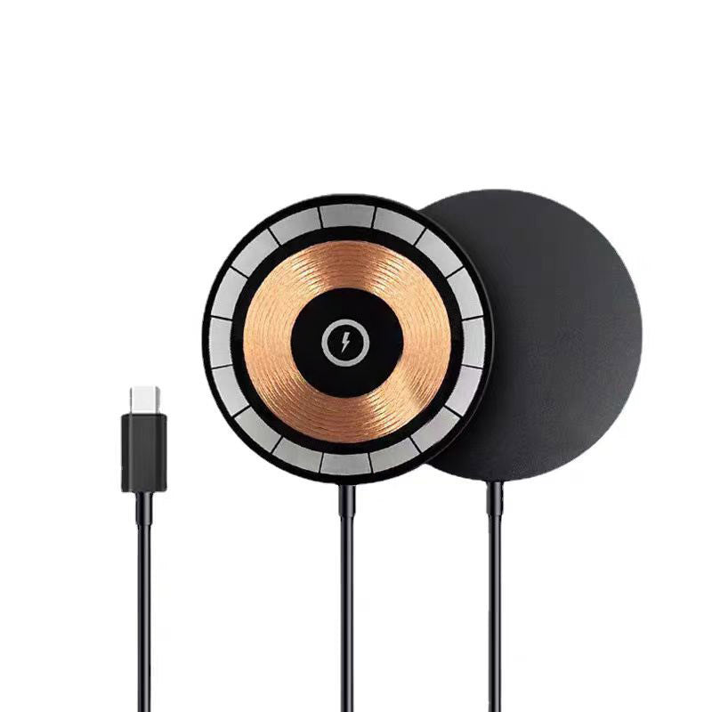 Magnetic Qi Wireless Fast Charger Adapter (15W) – Universal Compatibility for iPhone 12 through 17 Series