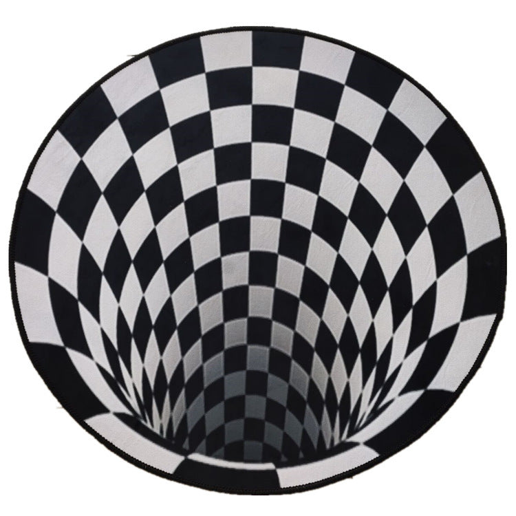 The Vortex Illusion: A 3D Geometric Area Rug