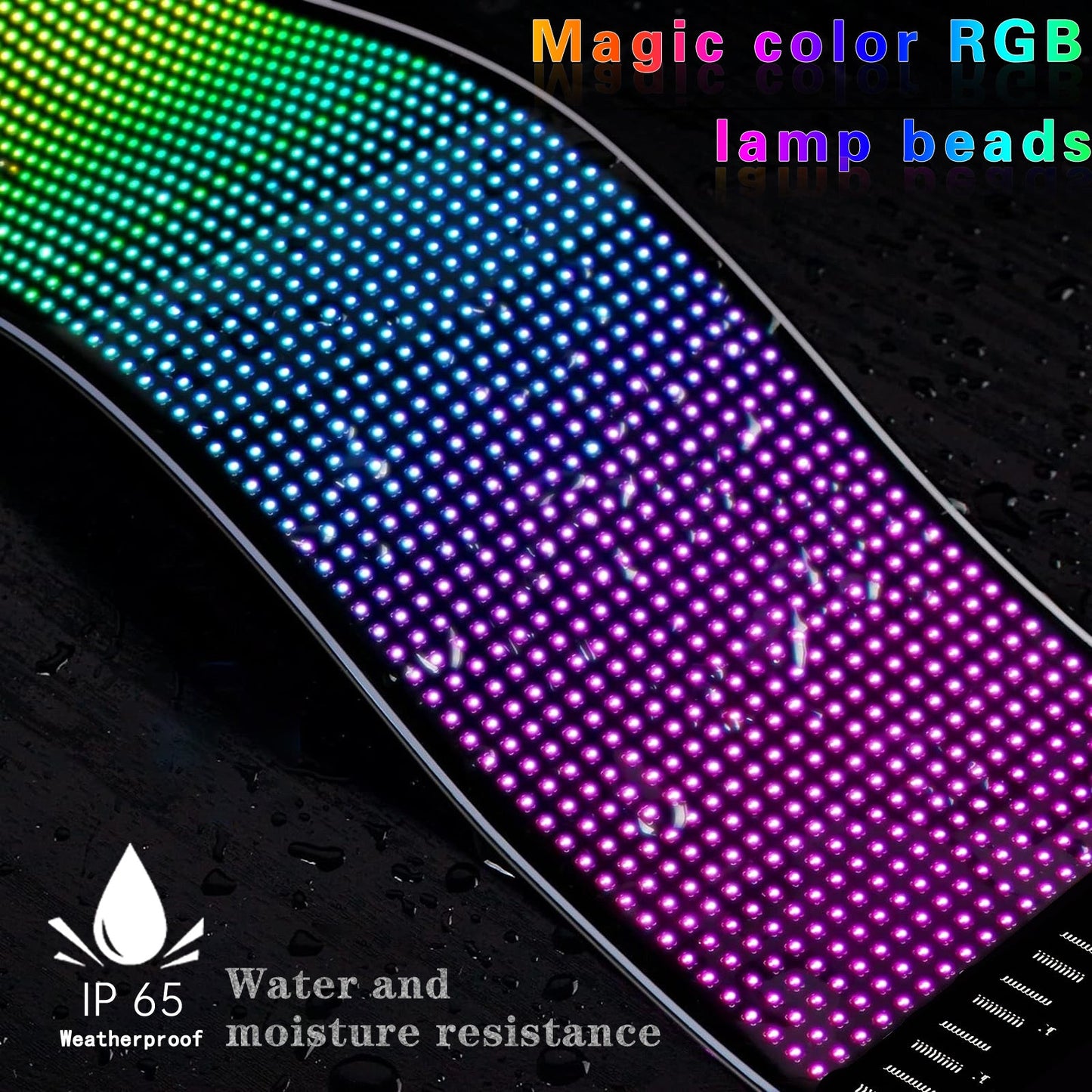 14 Inch Programmable Pixel Panel With Preloaded Animations Scrollable Display For Multi Scenario Use In Support Events Parties And Transportation - The Vibe Haven