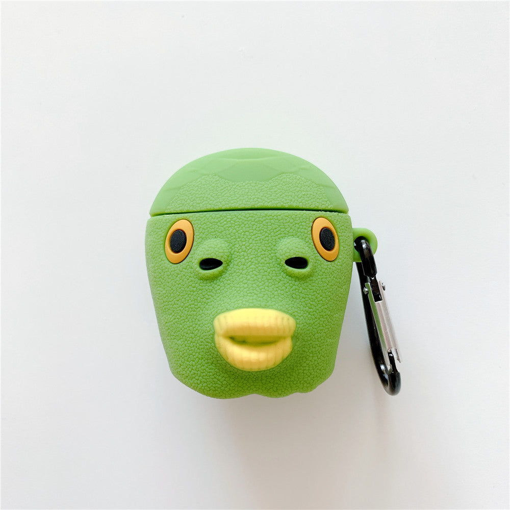 Compatible with Apple, Funny Ultraman Fish Head Headphone Shell