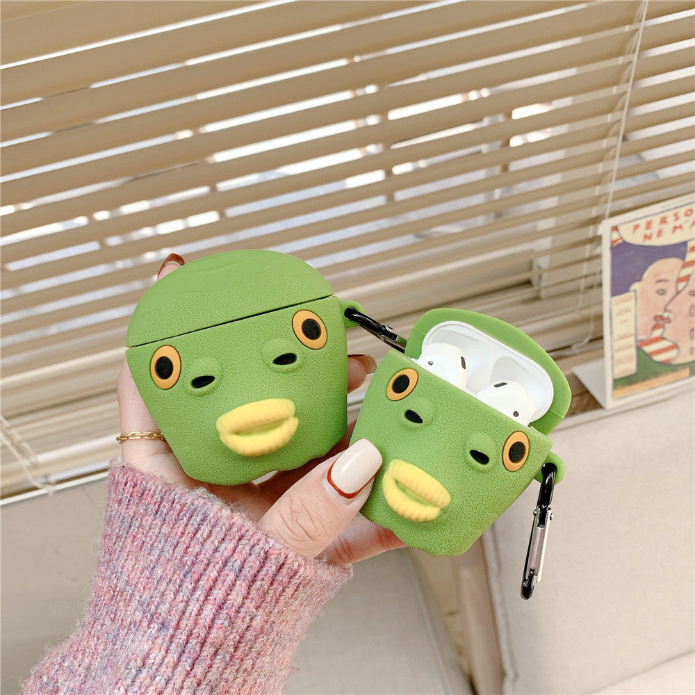 Compatible with Apple, Funny Ultraman Fish Head Headphone Shell