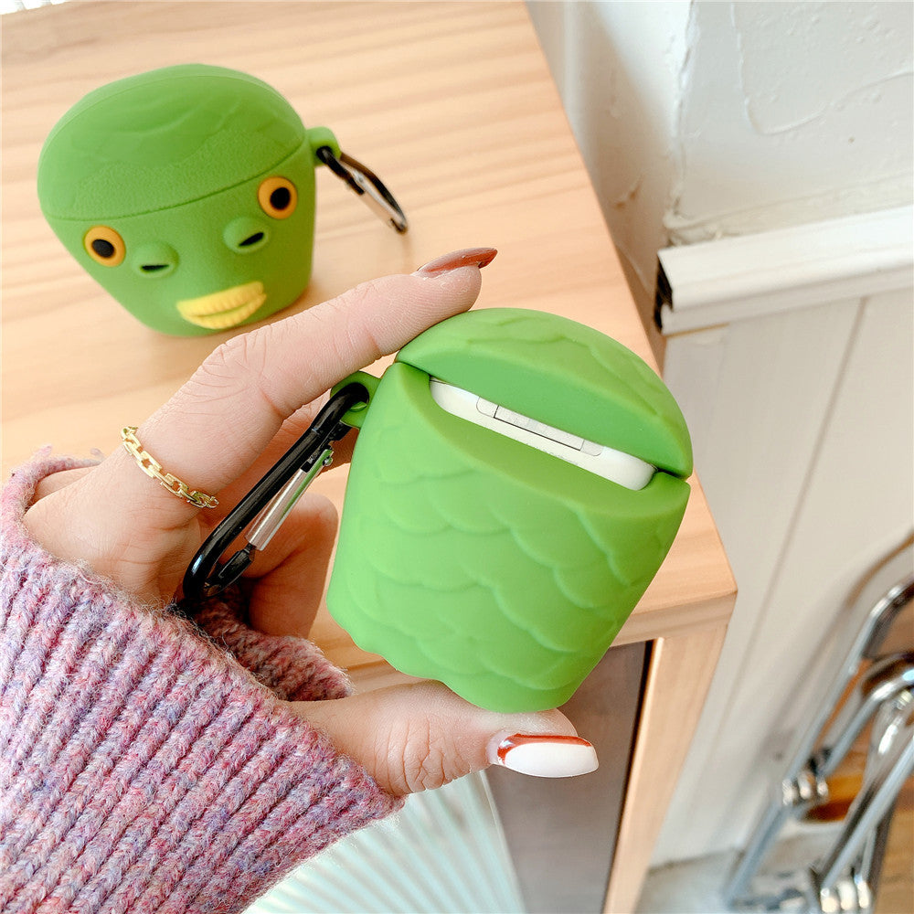 Compatible with Apple, Funny Ultraman Fish Head Headphone Shell