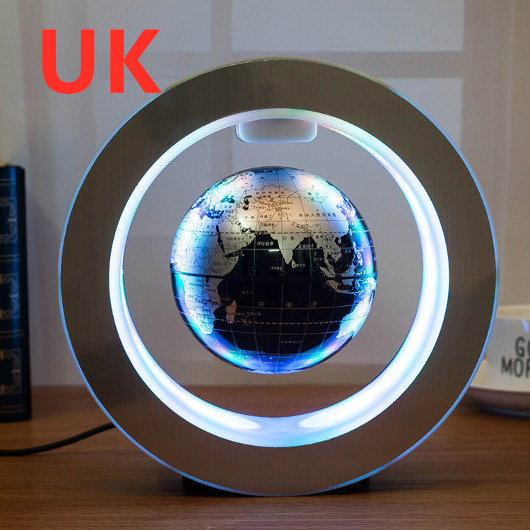 Round LED World Map Floating Globe Magic Levitation Light