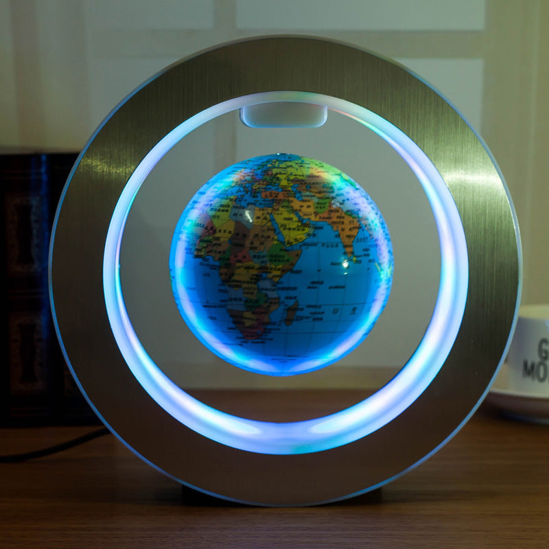 Round LED World Map Floating Globe Magic Levitation Light