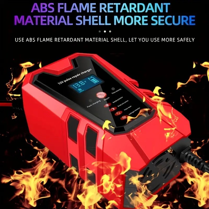 Intelligent 12V Car and Motorcycle Battery Charger & Maintainer