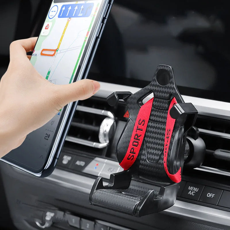 Racing Seat Car Phone Holder | 360° Rotating Phone Holder