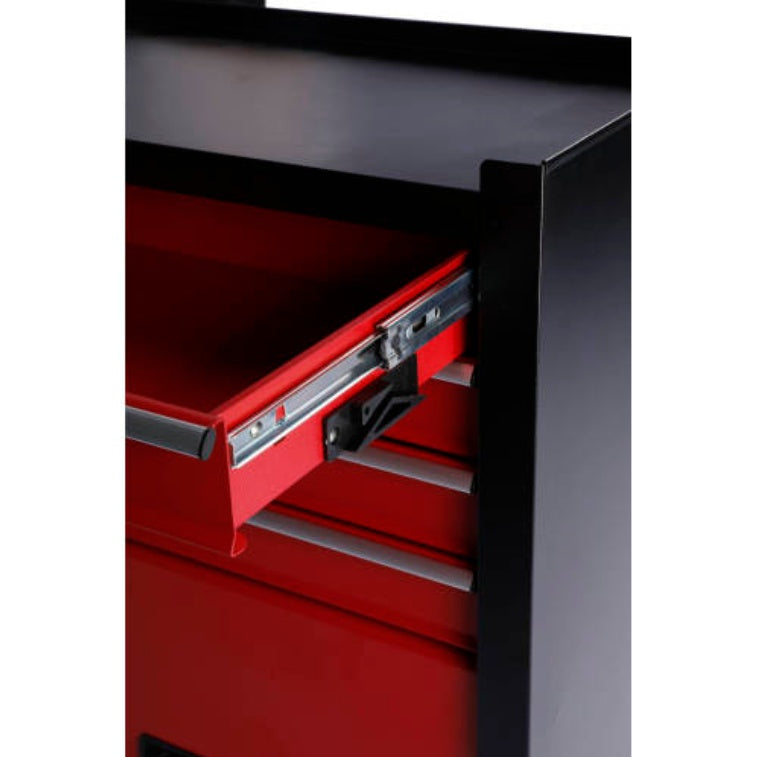 Four Drawer Rolling Toolbox, Tool Cart With 4 Wheels And Drawers, Large Capacity Detachable Mobile Tool Storage Cabinet For Workshops, Garages, Maintenance Rooms, And Mechanics