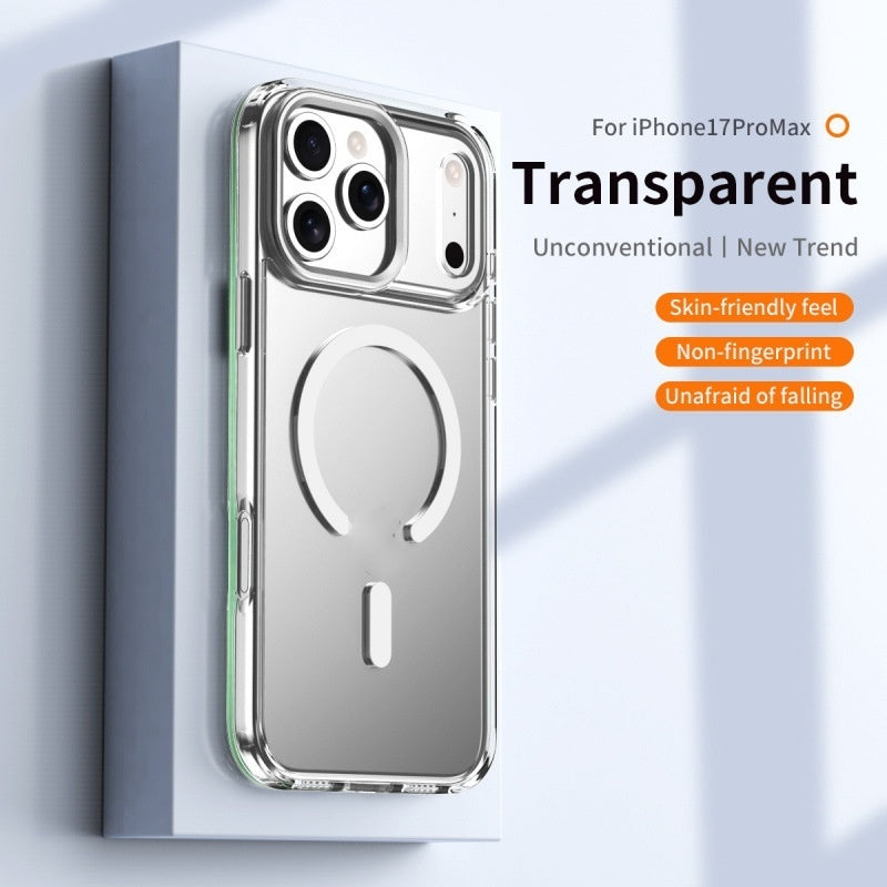 Premium Transparent Magnetic Shell Case for iPhone 17/17PROMAX/PRO/AIR for iPhone 12/13/14 series