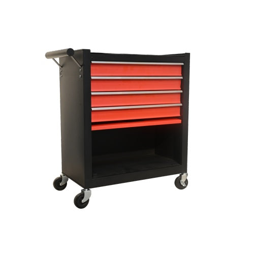 Four Drawer Rolling Toolbox, Tool Cart With 4 Wheels And Drawers, Large Capacity Detachable Mobile Tool Storage Cabinet For Workshops, Garages, Maintenance Rooms, And Mechanics
