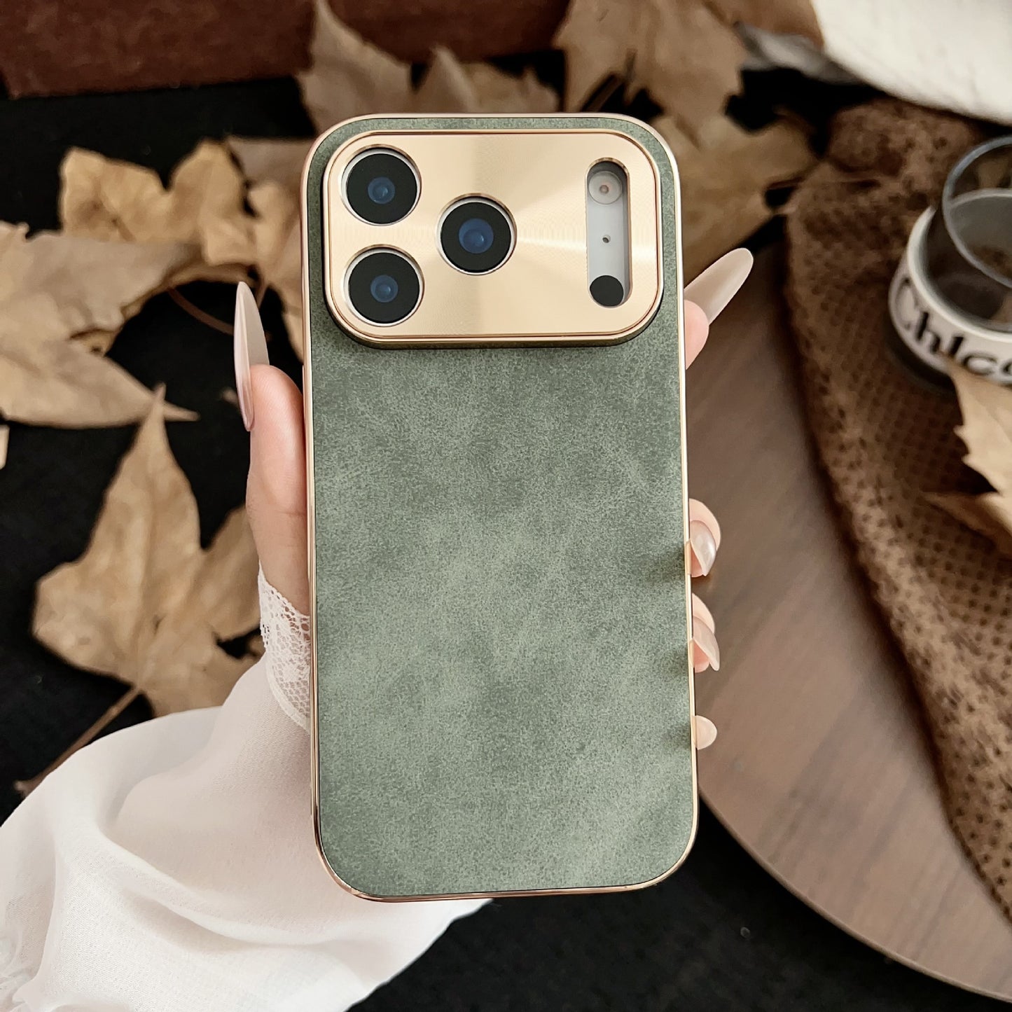 Premium Electroplated Metal Fine Hole Case