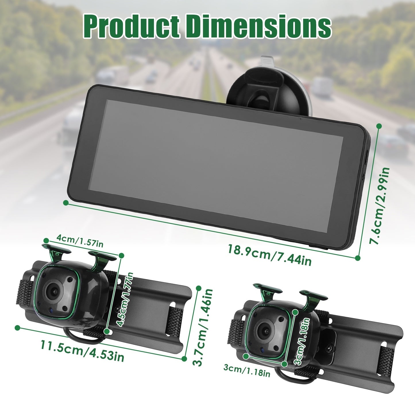 1080P Baby Car Camera For 2 Kids Dual Channel Car Baby Monitor Rear Facing Car Seat Camera With 120Degree Wide View 6.86In HD Split Screen Night Vision