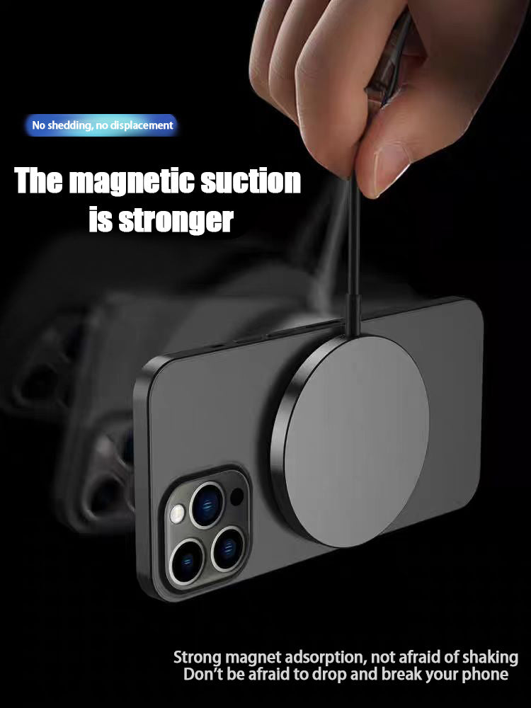 Magnetic Qi Wireless Fast Charger Adapter (15W) – Universal Compatibility for iPhone 12 through 17 Series