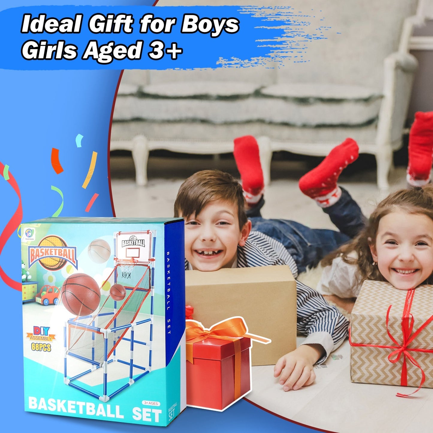 Adjustable Junior Basketball Arcade Style Game Set
