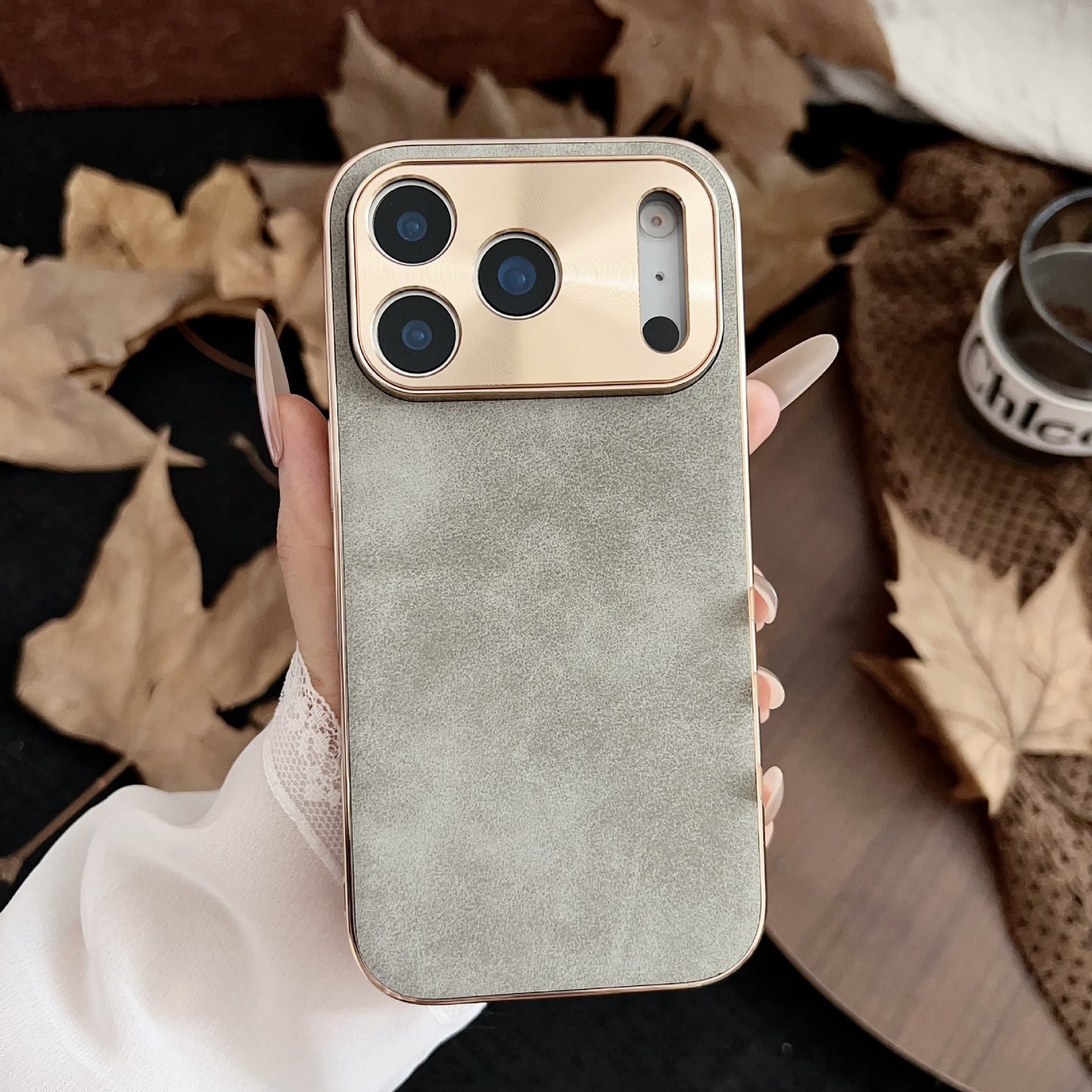 Premium Electroplated Metal Fine Hole Case