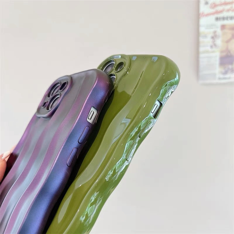 Premium Solid-color Water Ripple-sensitive Case for iPhone 17/17PROMAX/PRO/AIR
