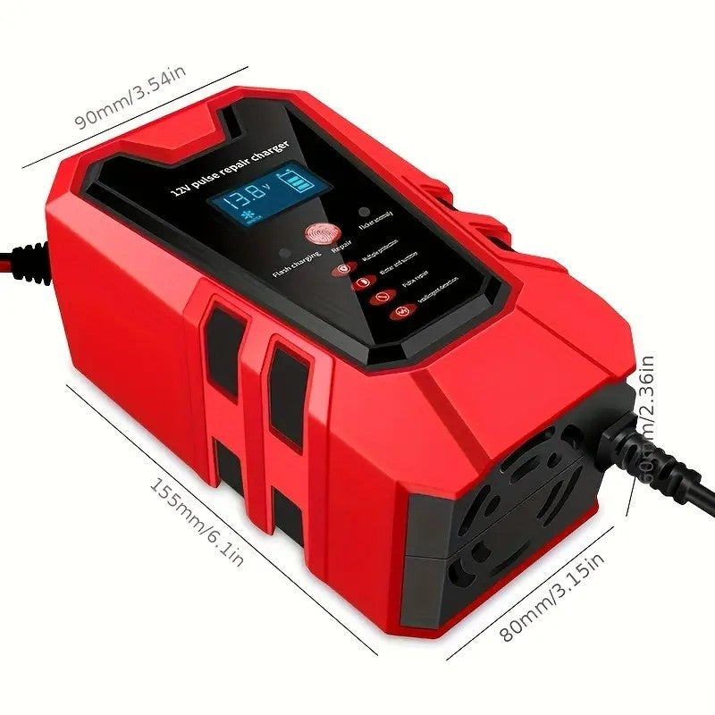 Intelligent 12V Car and Motorcycle Battery Charger & Maintainer