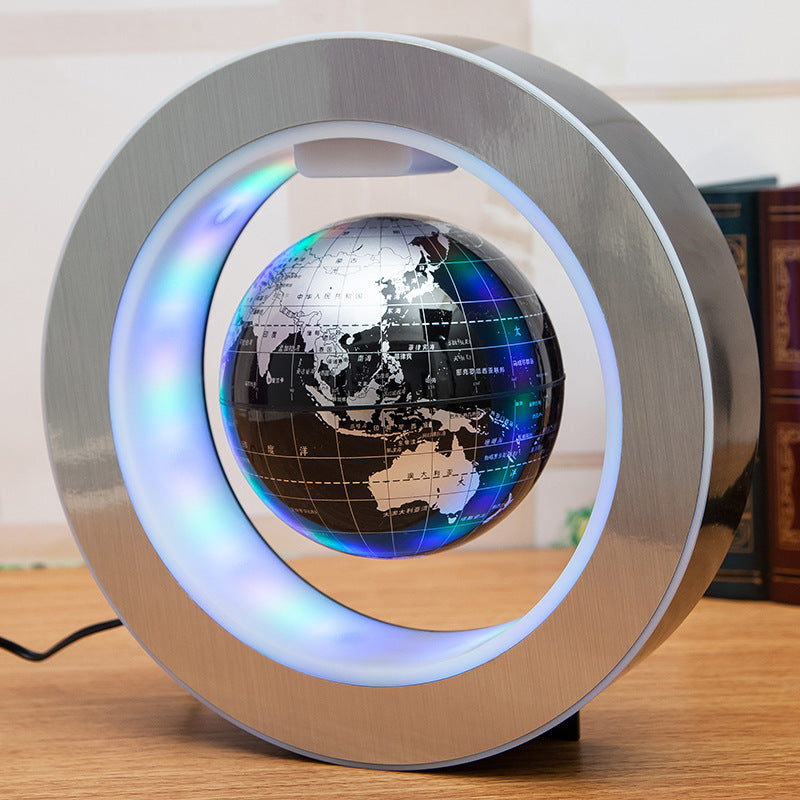 Round LED World Map Floating Globe Magic Levitation Light
