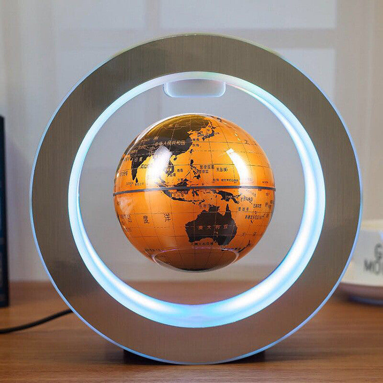 Round LED World Map Floating Globe Magic Levitation Light