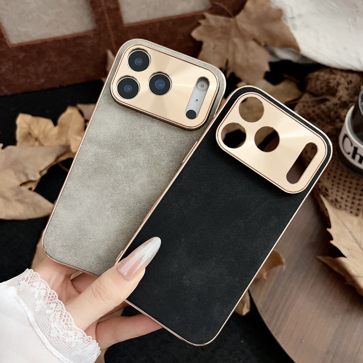 Premium Electroplated Metal Fine Hole Case