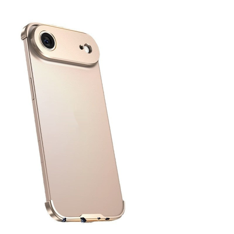 Premium Ultra-thin Frameless Lens Metal Four-corner Case for iPhone 17/17PROMAX/PRO/AIR