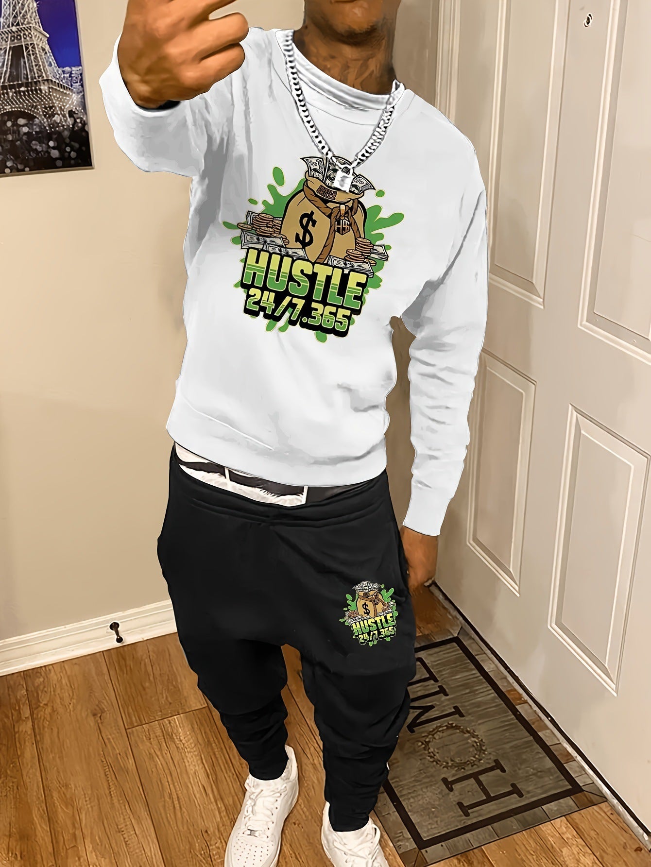 Premium Street Wear Sweater & Pants Suit