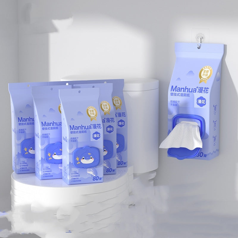 Wet Toilet Paper Household Washable Large Bag Hanging