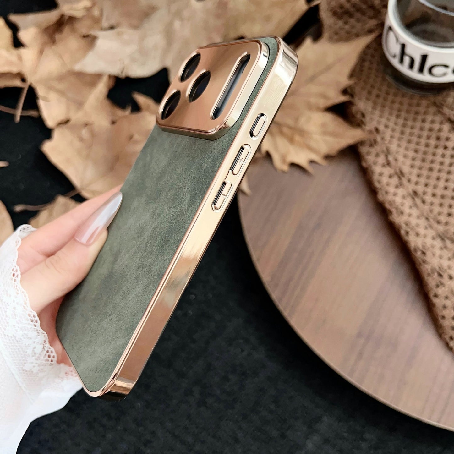 Premium Electroplated Metal Fine Hole Case