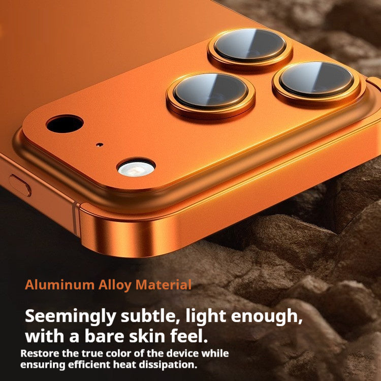 Premium Ultra-thin Frameless Lens Metal Four-corner Case for iPhone 17/17PROMAX/PRO/AIR