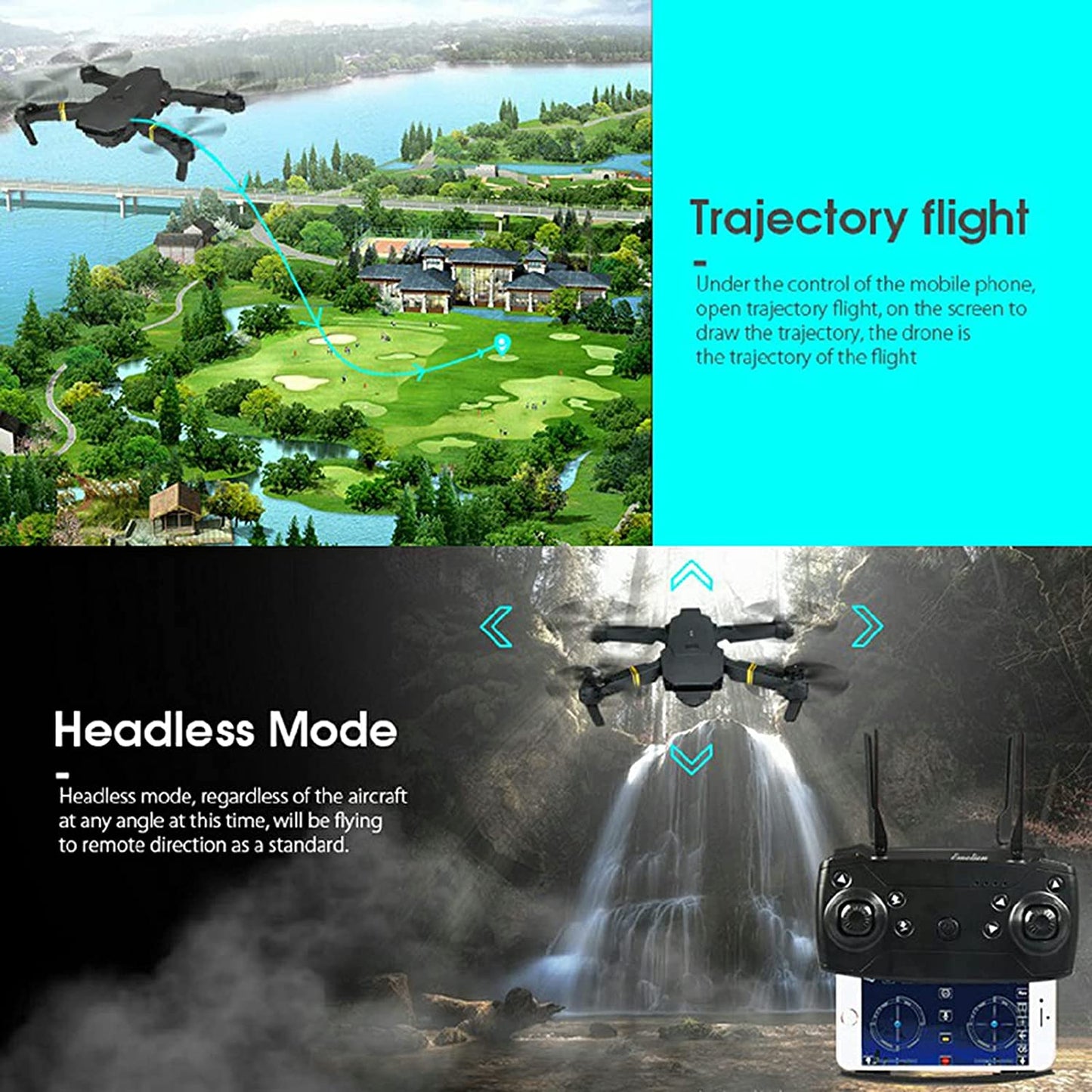 Professional-Grade 4K UHD Dual-Camera Folding FPV Drone