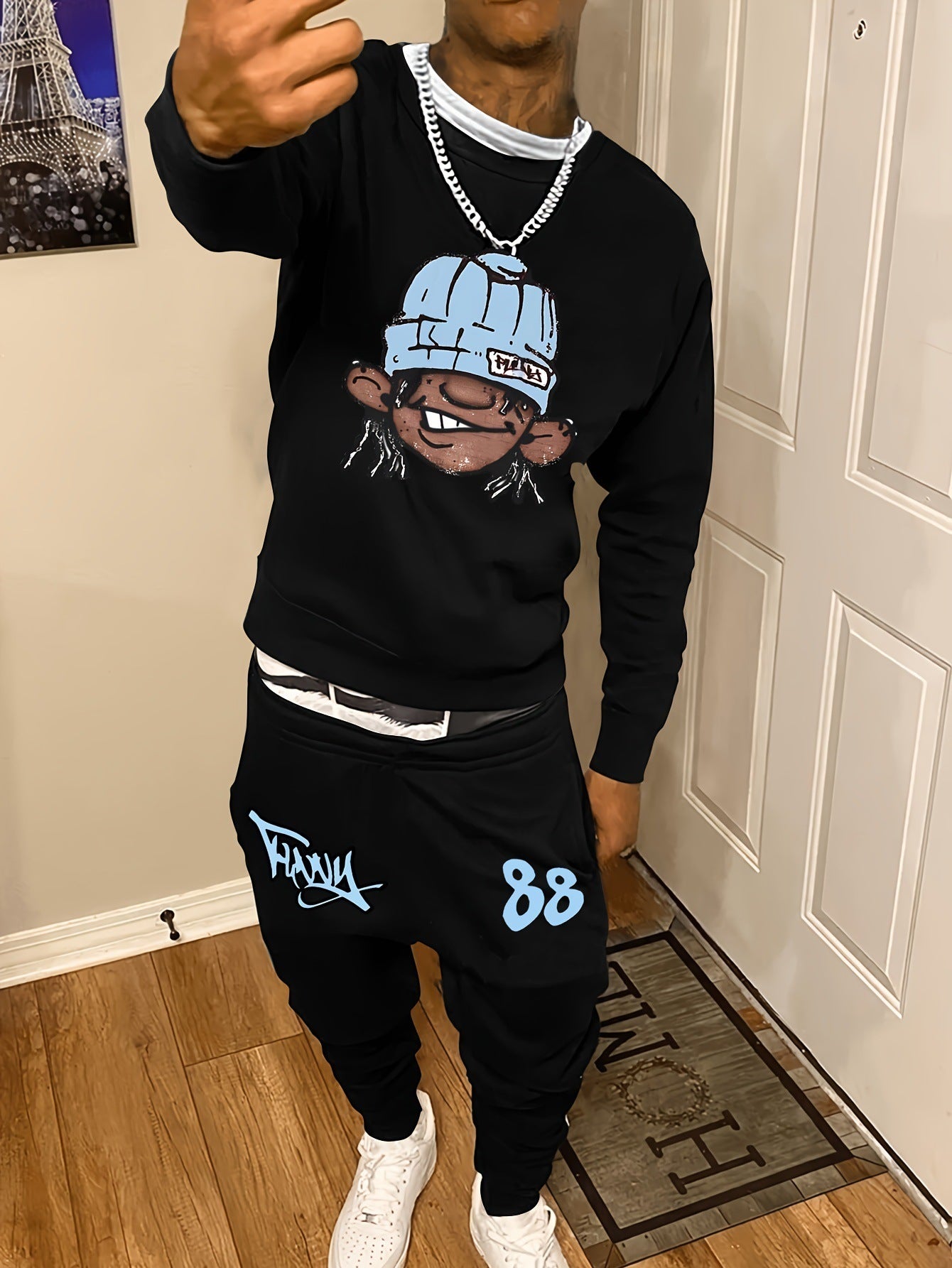 Premium Street Wear Sweater & Pants Suit