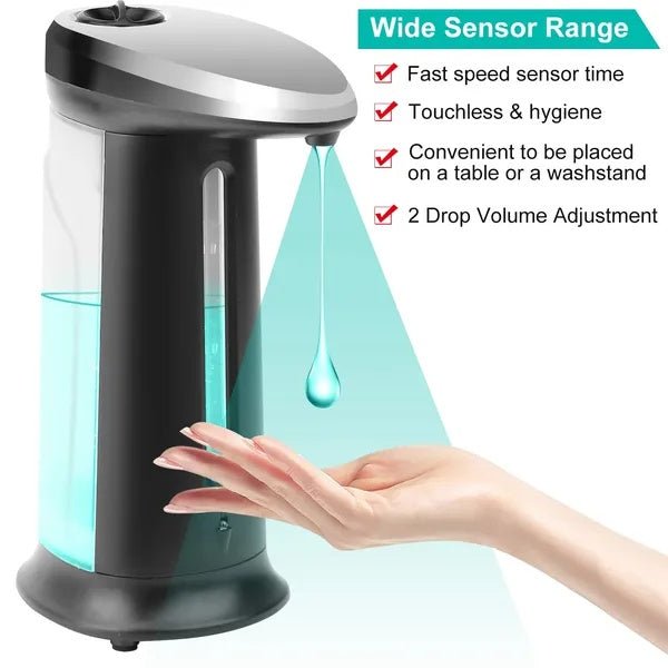 Automatic Soap Dispenser 16.9OZ Anti - slip Sensor Refillable Hand Gel Desktop Dispenser - The Vibe Haven