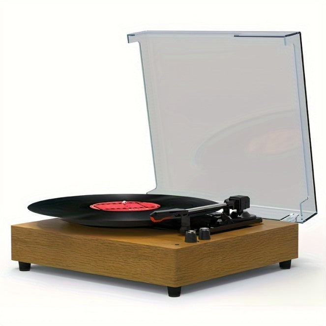 Record Player E300: Premium Turntable with Immersive Stereo Sound