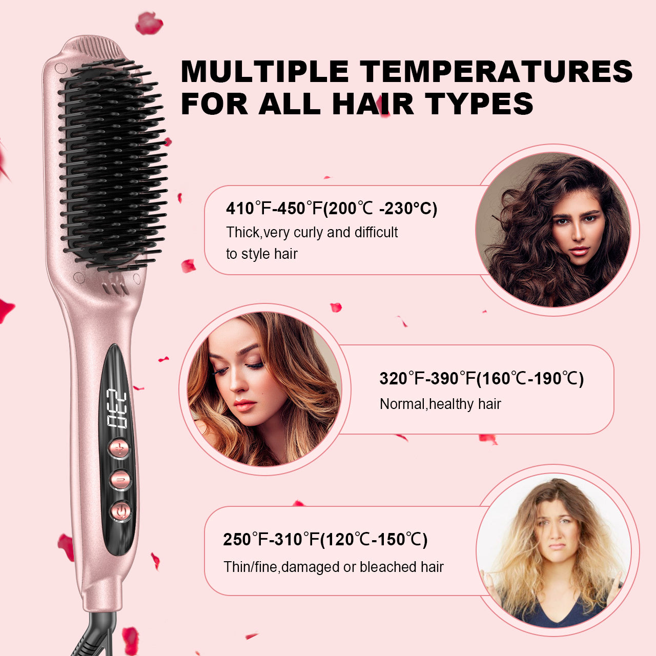 Professional Hair Straightening Comb 6in1 Set