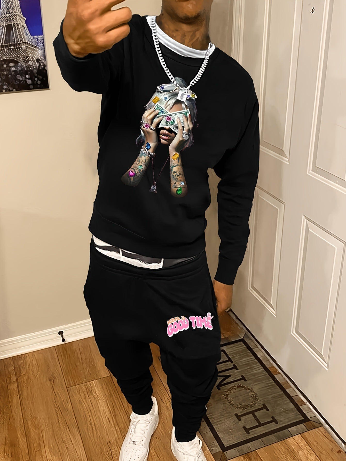 Premium Street Wear Sweater & Pants Suit