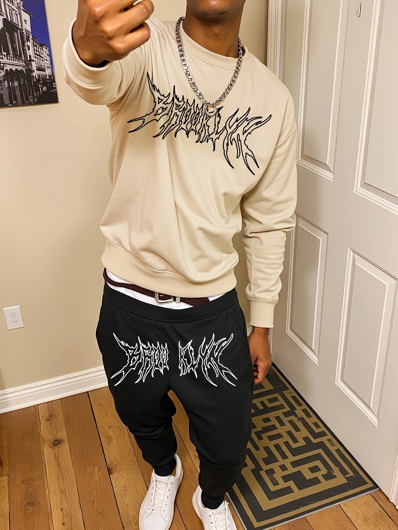 Premium Street Wear Sweater & Pants Suit