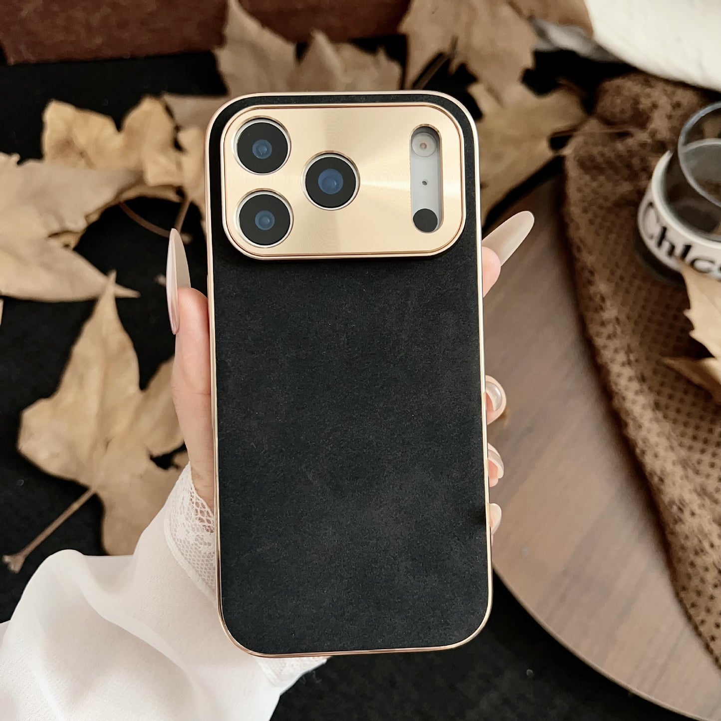 Premium Electroplated Metal Fine Hole Case