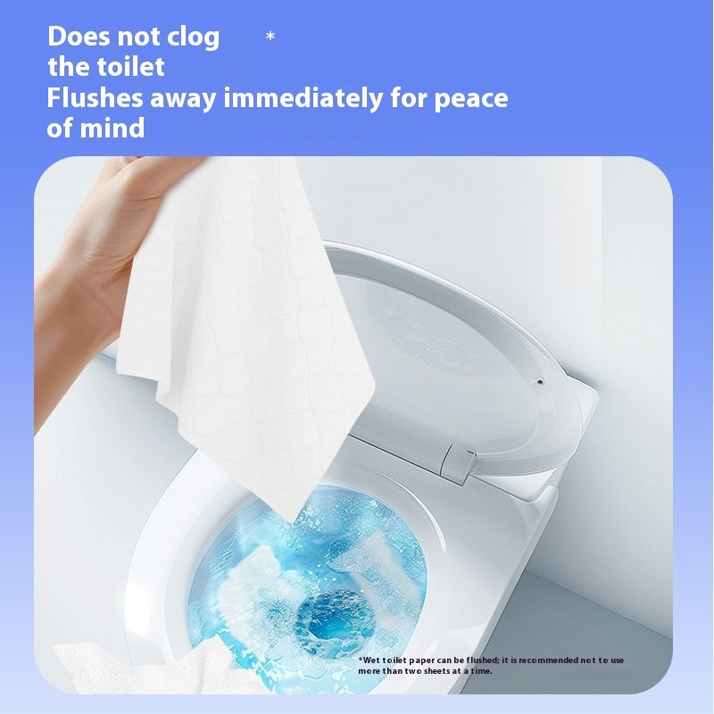 Wet Toilet Paper Household Washable Large Bag Hanging