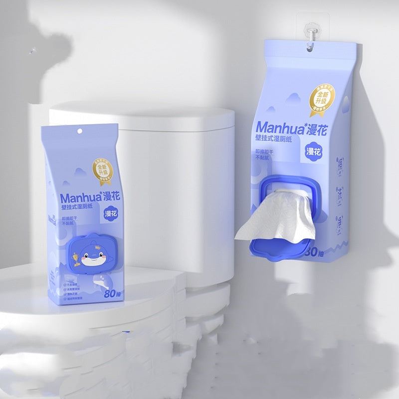 Wet Toilet Paper Household Washable Large Bag Hanging