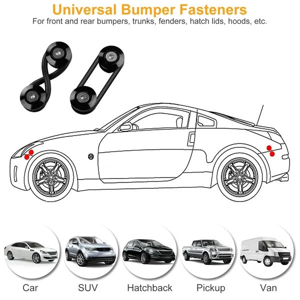 High-Performance 5-Set Aluminum Quick Release Fasteners for Vehicle Bumpers