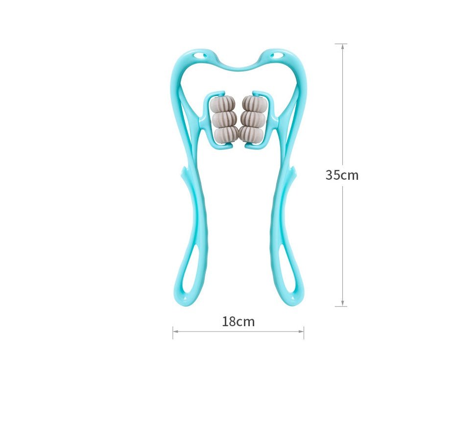 Ergonomic Six - Wheel Deep Tissue Neck & Shoulder Massager - The Vibe Haven