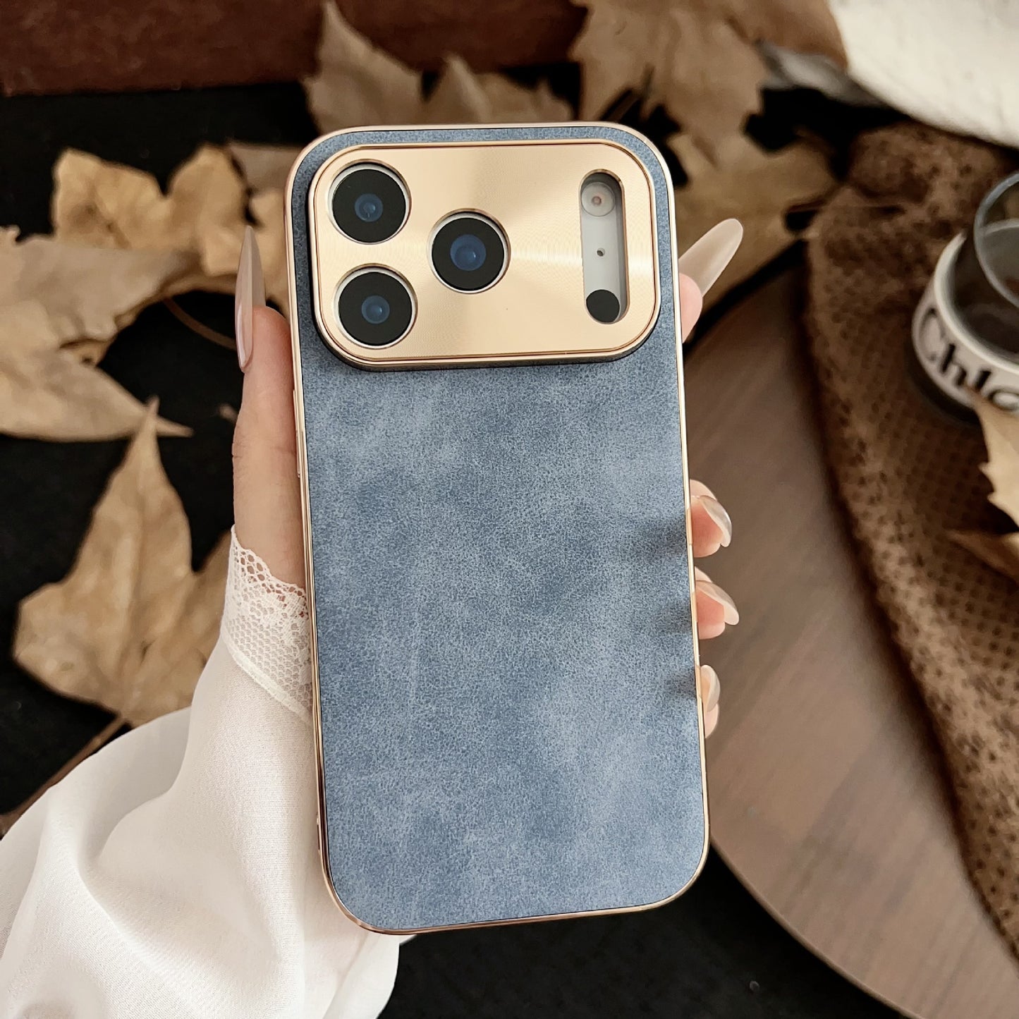 Premium Electroplated Metal Fine Hole Case