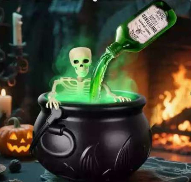 Halloween Black Wizard Bowl Magic Float Bottle And Diffuser Indoor Home Bar Magic Party Horror Ghost Props Halloween Decoration - The Vibe Haven