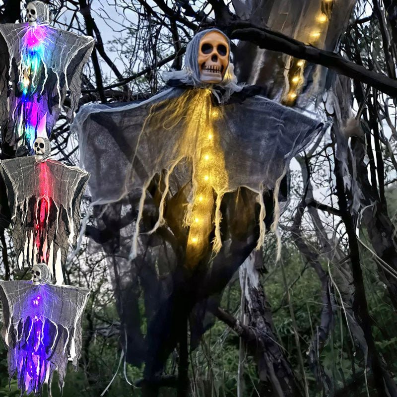 Halloween Decorations Horror Hanging Ghost Skull Skeleton Prop Perfect For Home Outdoor Yard Party Supplies Festival Decorations - The Vibe Haven
