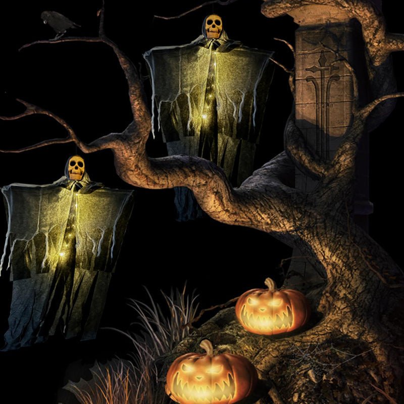 Halloween Decorations Horror Hanging Ghost Skull Skeleton Prop Perfect For Home Outdoor Yard Party Supplies Festival Decorations - The Vibe Haven