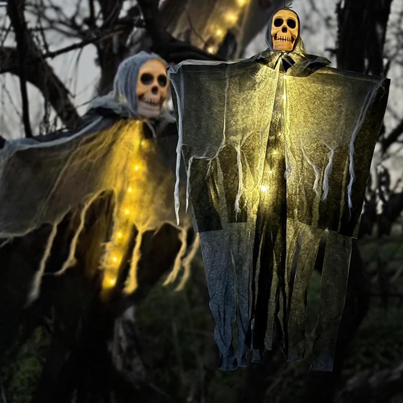 Halloween Decorations Horror Hanging Ghost Skull Skeleton Prop Perfect For Home Outdoor Yard Party Supplies Festival Decorations - The Vibe Haven