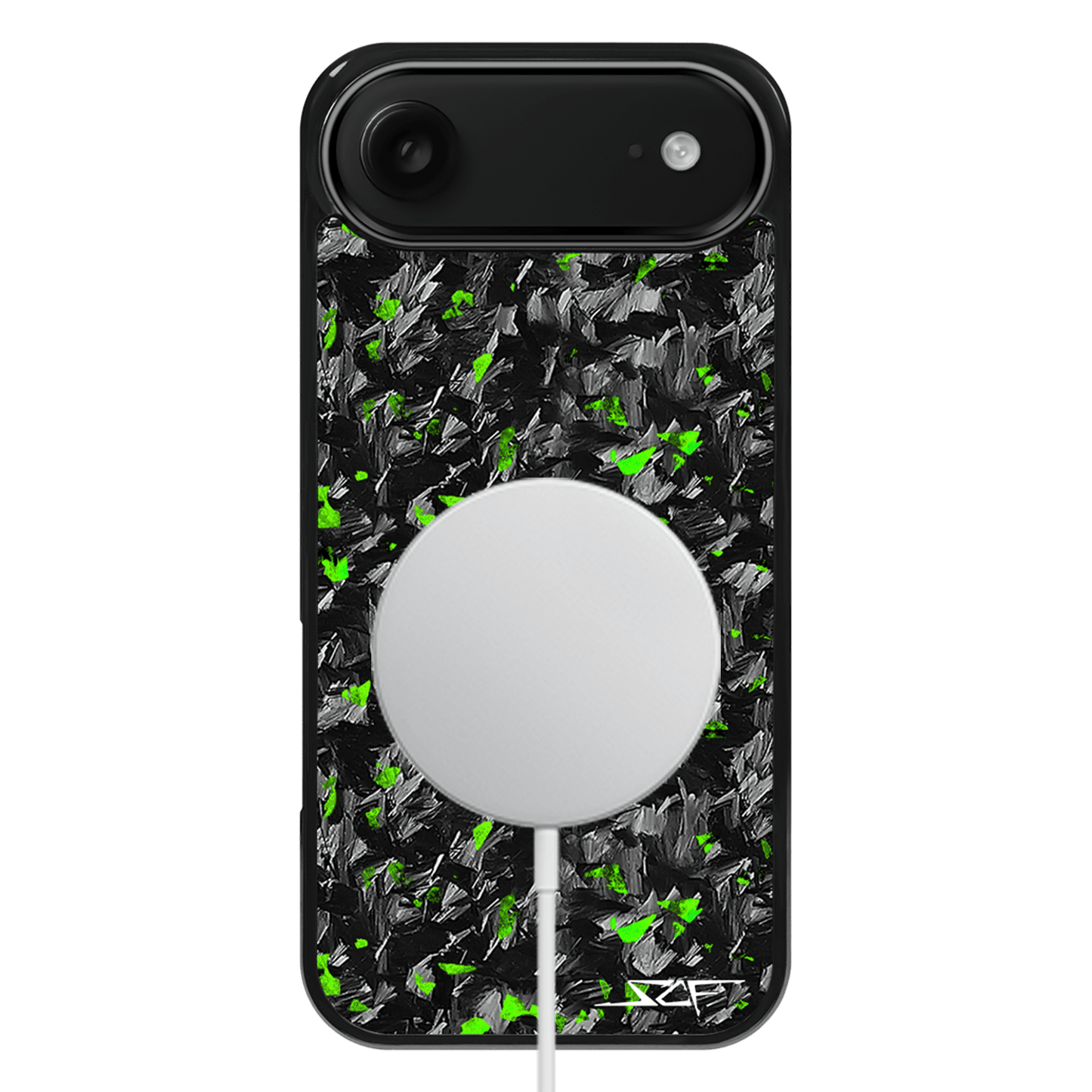 iPhone | Green Flake Real Forged Carbon Fiber Phone Case | CLASSIC Series - The Vibe Haven