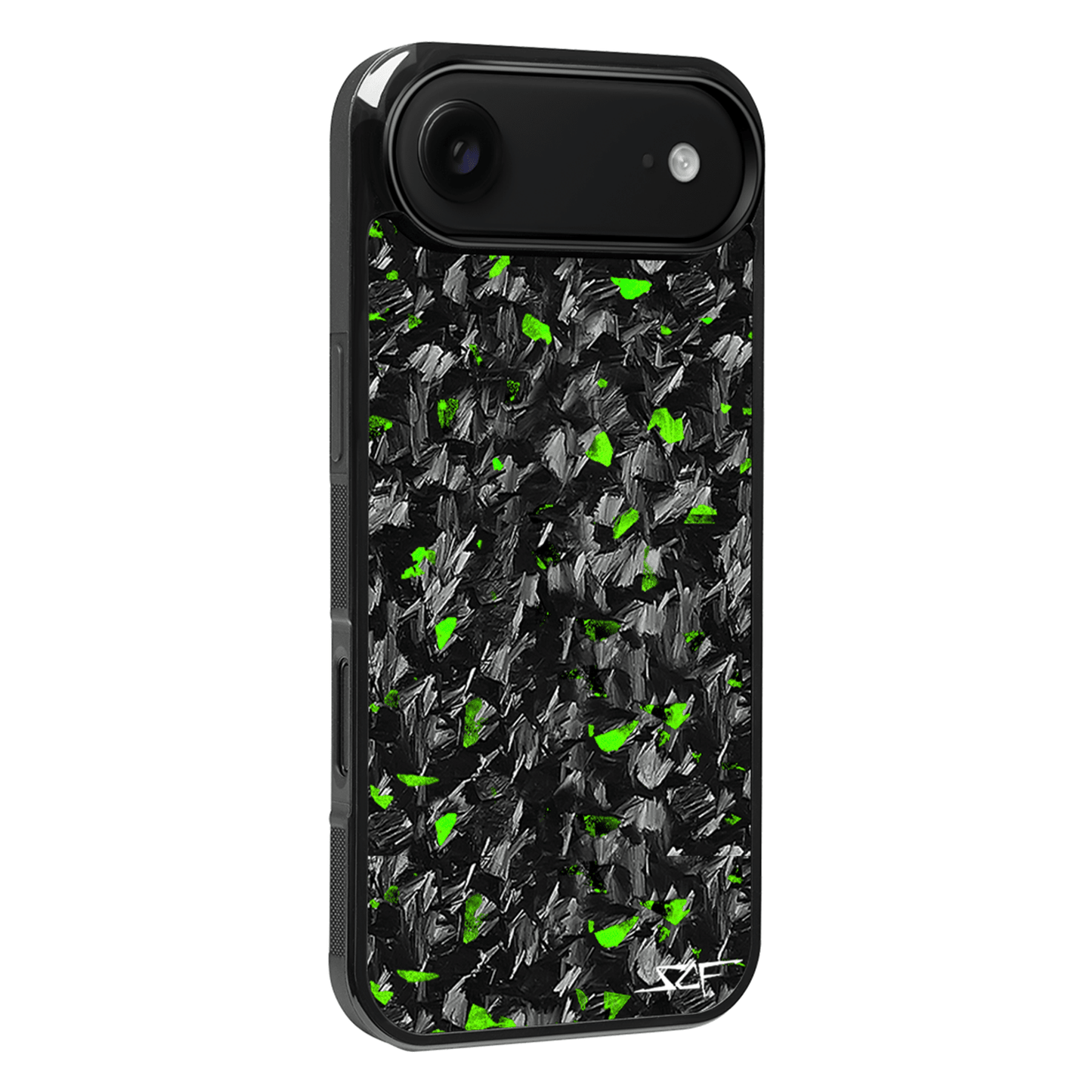 iPhone | Green Flake Real Forged Carbon Fiber Phone Case | CLASSIC Series - The Vibe Haven